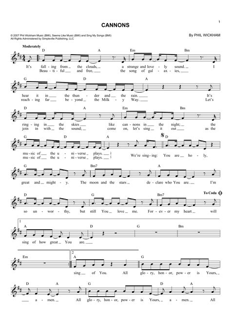 cannons chords|CANNONS CHORDS (ver 4) by Phil Wickham @ Ultimate .